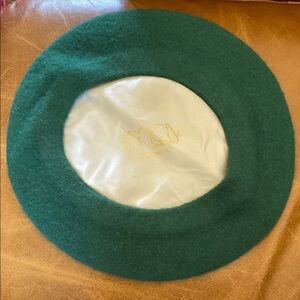 Emerald Green 100% Wool Beret